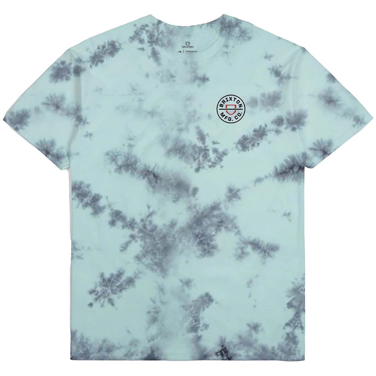 Brixton Crest II Short-Sleeve STT T-Shirt - Men's Teal/Black Cloud Wash