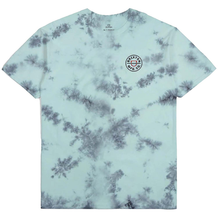 Brixton Crest II Short-Sleeve STT T-Shirt - Men's Teal/Black Cloud Wash