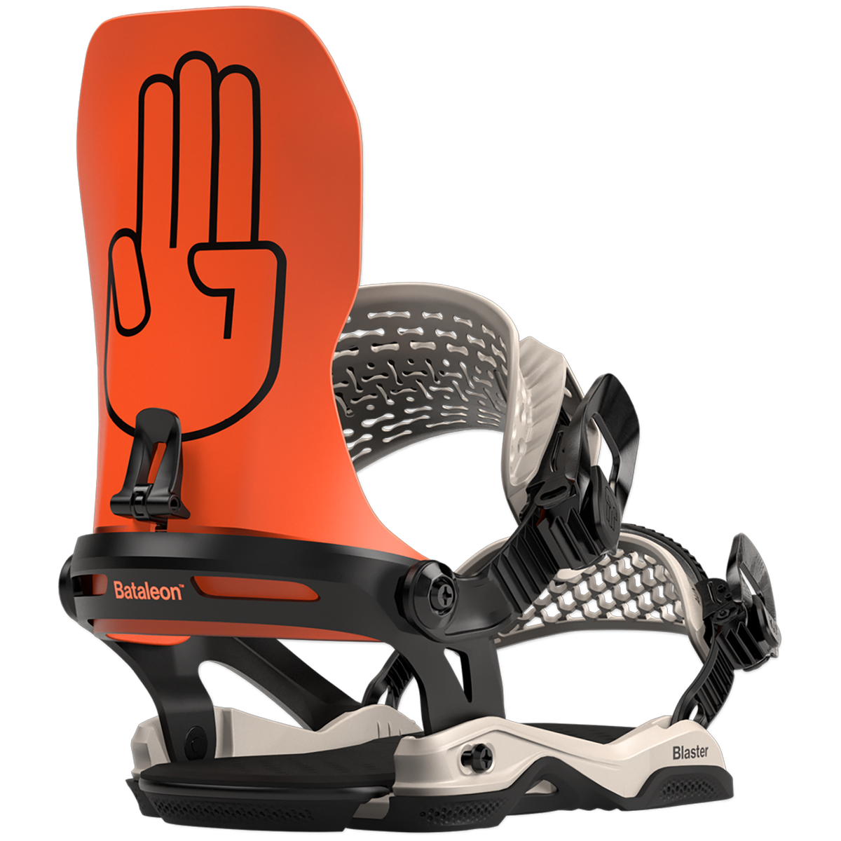 Bataleon Blaster Asymwrap Snowboard Bindings 2023 Orange