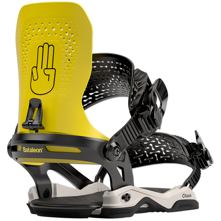 Bataleon Chaos Asymwrap Snowboard Bindings 2023 Yellow