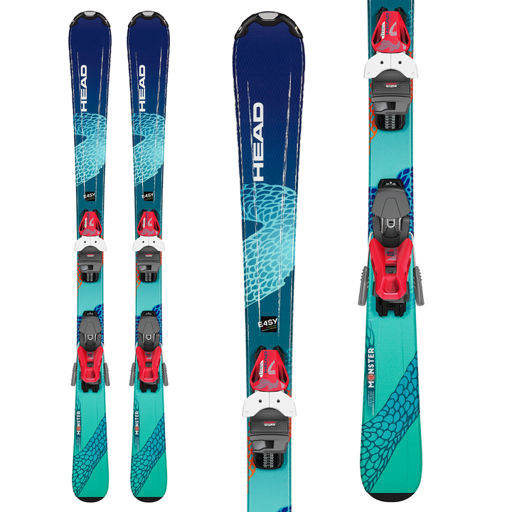 Head Monster Easy Skis + JRS 4.5 GW Bindings - Toddlers' 2024