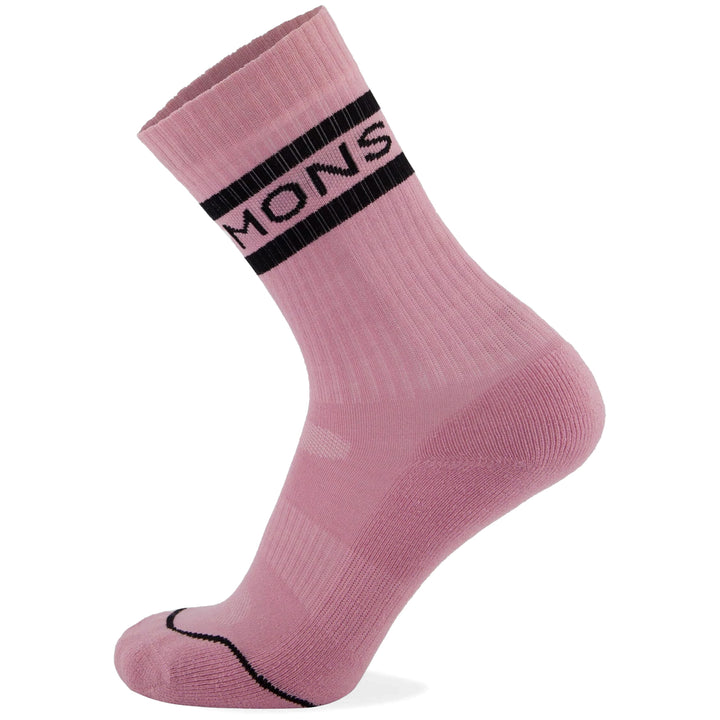 MONS ROYALE Signature Merino Crew Sock Black Candy
