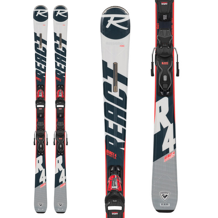 Rossignol React 4 Sport Ca Skis + Xpress 11 GW Bindings 2022