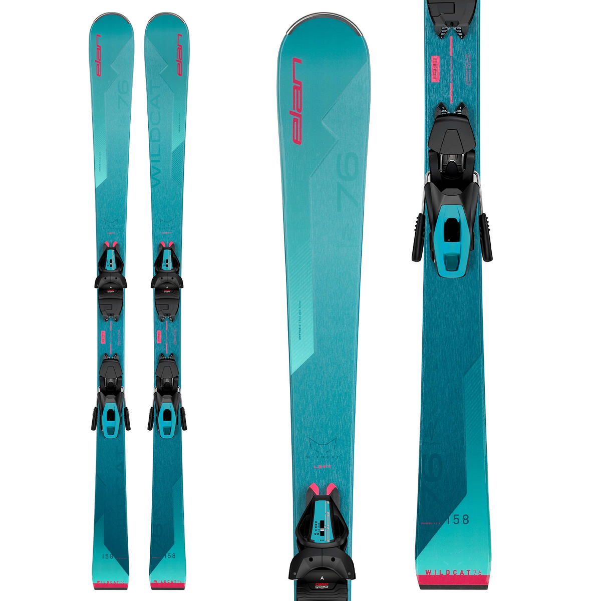Elan Wildcat 76 Skis + LS ELW 9.0 Bindings - Women's 2024