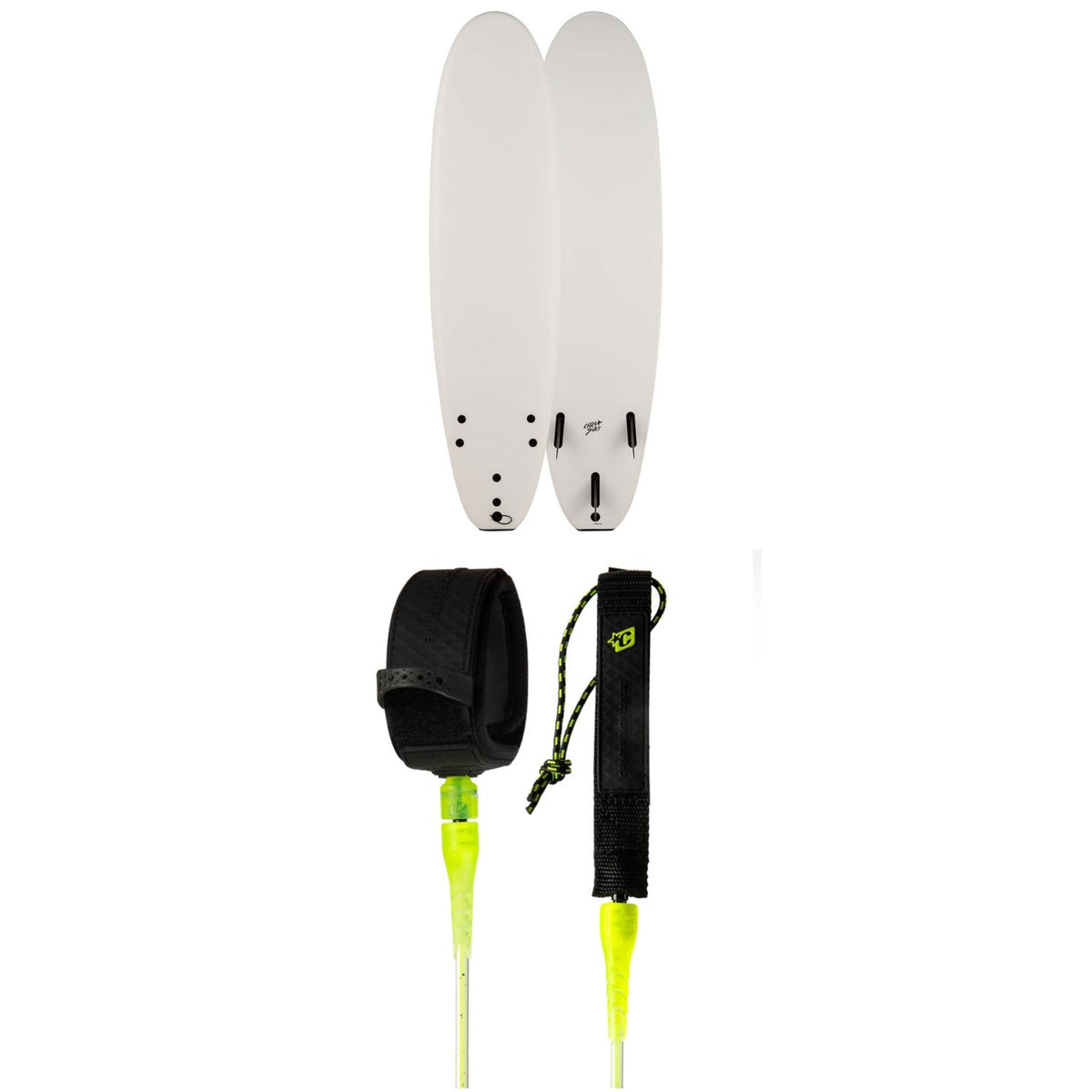 Catch Surf Blank Series 6'0" Log Surfboard + Creatures of Leisure Comp 6' Surf Leash