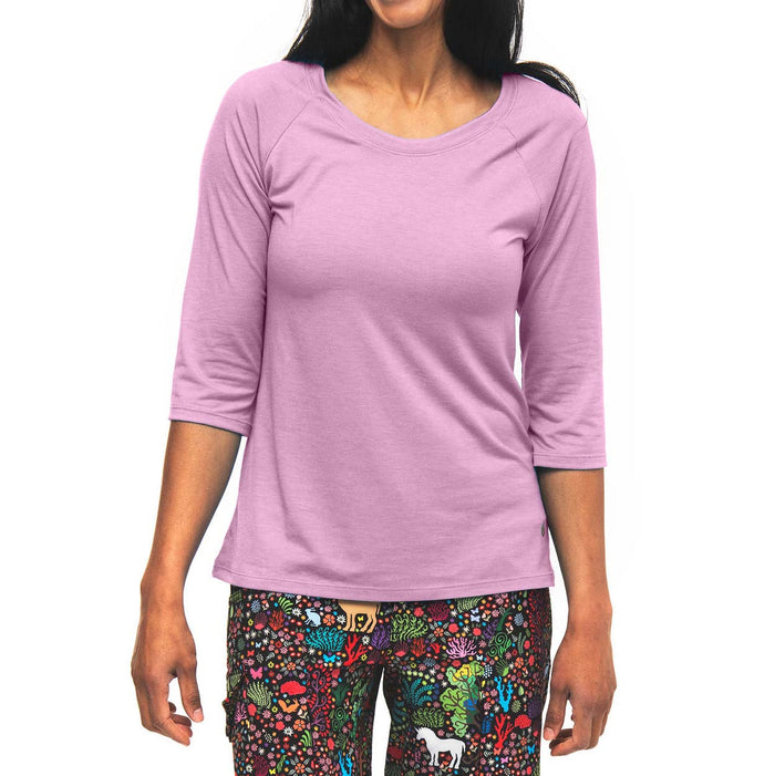 Shredly 3/4 Raglan - Women's Wisteria