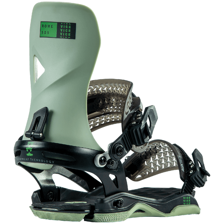 Rome Vice Snowboard Bindings 2023 Green