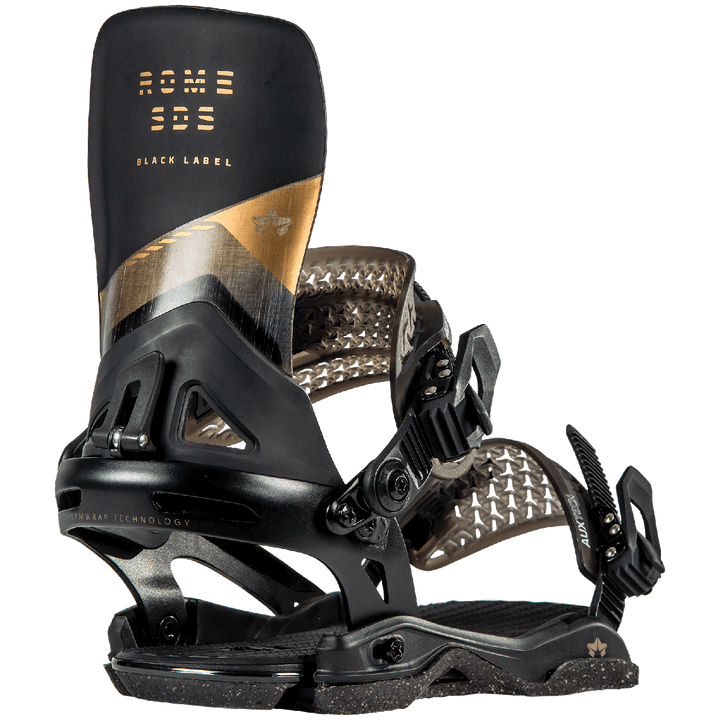 Rome Black Label Snowboard Bindings 2023 Black