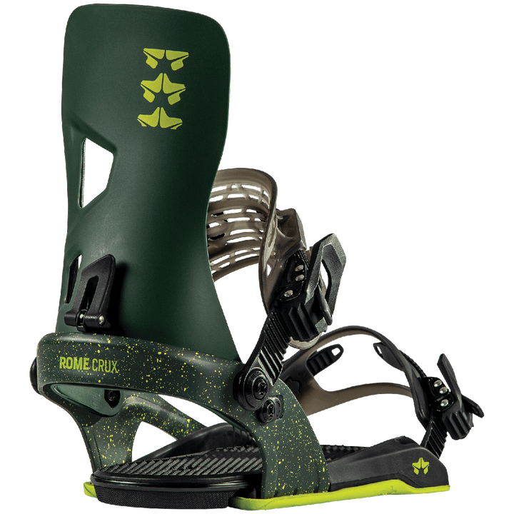 Rome Crux Snowboard Bindings 2023 Green
