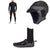 Quiksilver 4/3 Everyday Sessions Back Zip GBS Wetsuit + 2mm M-Sessions Surf Wetsuit Cap + 3mm Everyday Sessions Round Toe Wetsuit Boots