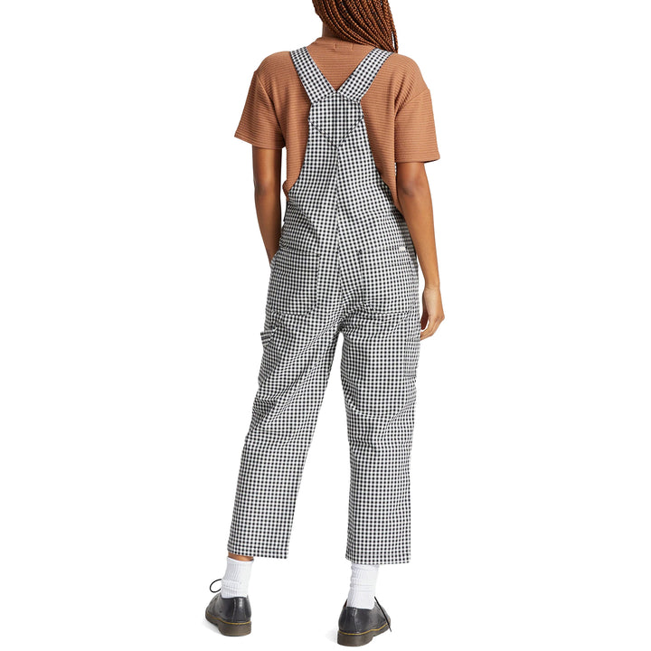 Brixton Christina Crop Overalls - Women's Black Gingham