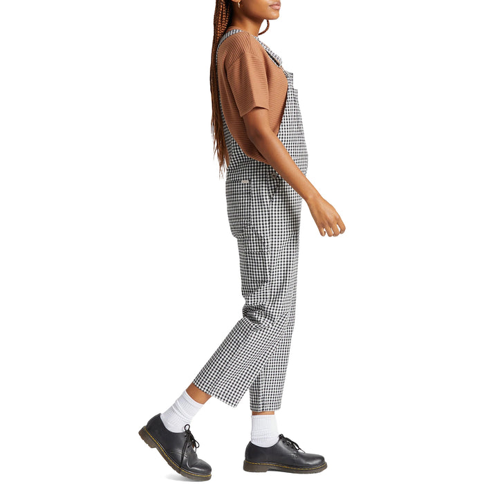 Brixton Christina Crop Overalls - Women's Black Gingham