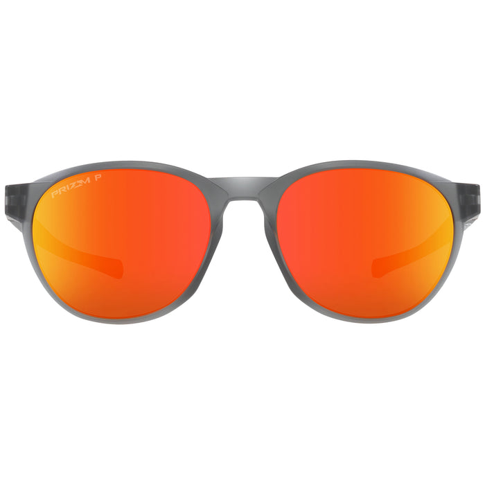 Oakley Reedmace Sunglasses Matte Grey Smoke/Prizm Ruby Polarized