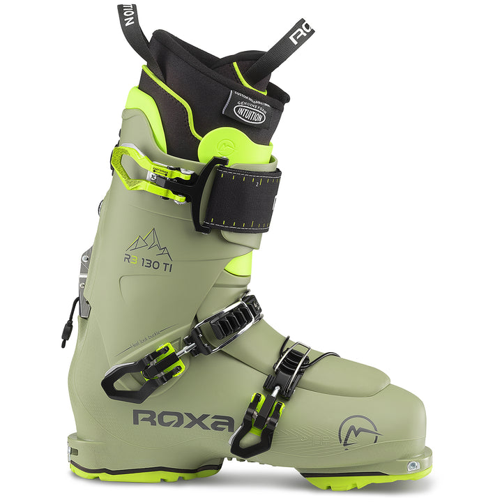 Roxa R3 130 TI I.R. Alpine Touring Ski Boots 2024 Olive/Olive/Olive-Neon