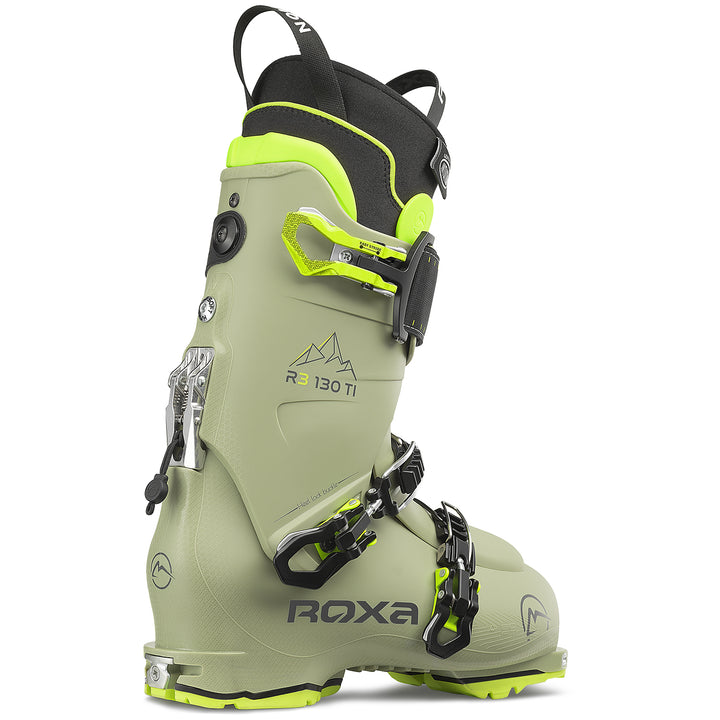 Roxa R3 130 TI I.R. Alpine Touring Ski Boots 2024 Olive/Olive/Olive-Neon