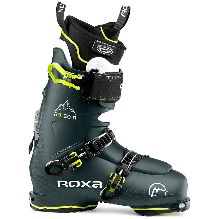 Roxa R3 120 TI I.R. Alpine Touring Ski Boots 2024 Dark Green/Dark Green/Dark Green-White