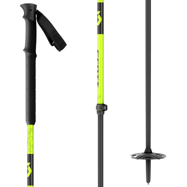 Scott Proguide SRS Adjustable Ski Poles 2025 Fluo Yellow