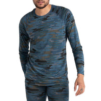 Saxx Viewfinder Base Layer Crew - Men's Blue Up in Smoke Camo::Blue Up in Smoke Camo