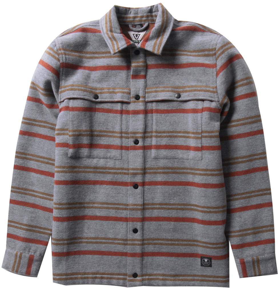 Vissla Nantan Overshirt - Men's Blue Slate