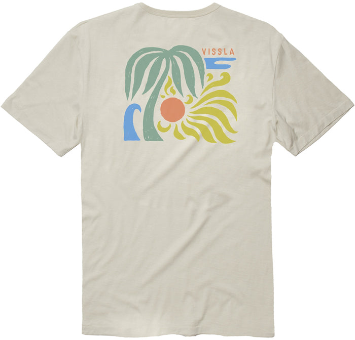 Vissla Sunray Organic T-Shirt - Men's Bone
