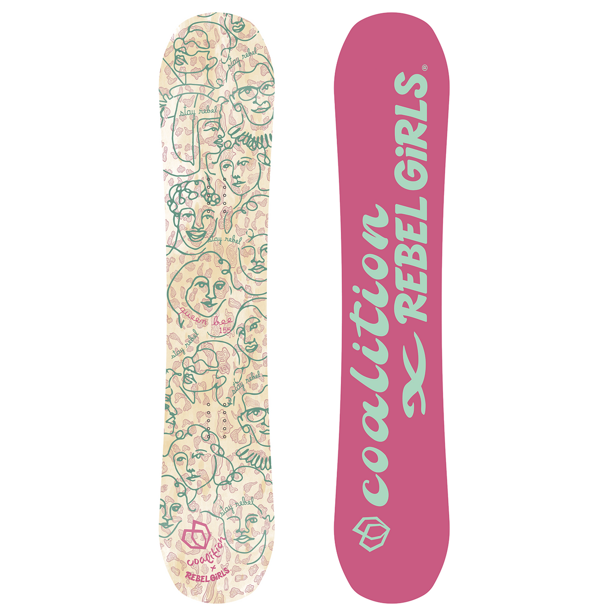 Coalition Snow Queen Bee Rebel Girls Snowboard - Women's 2023
