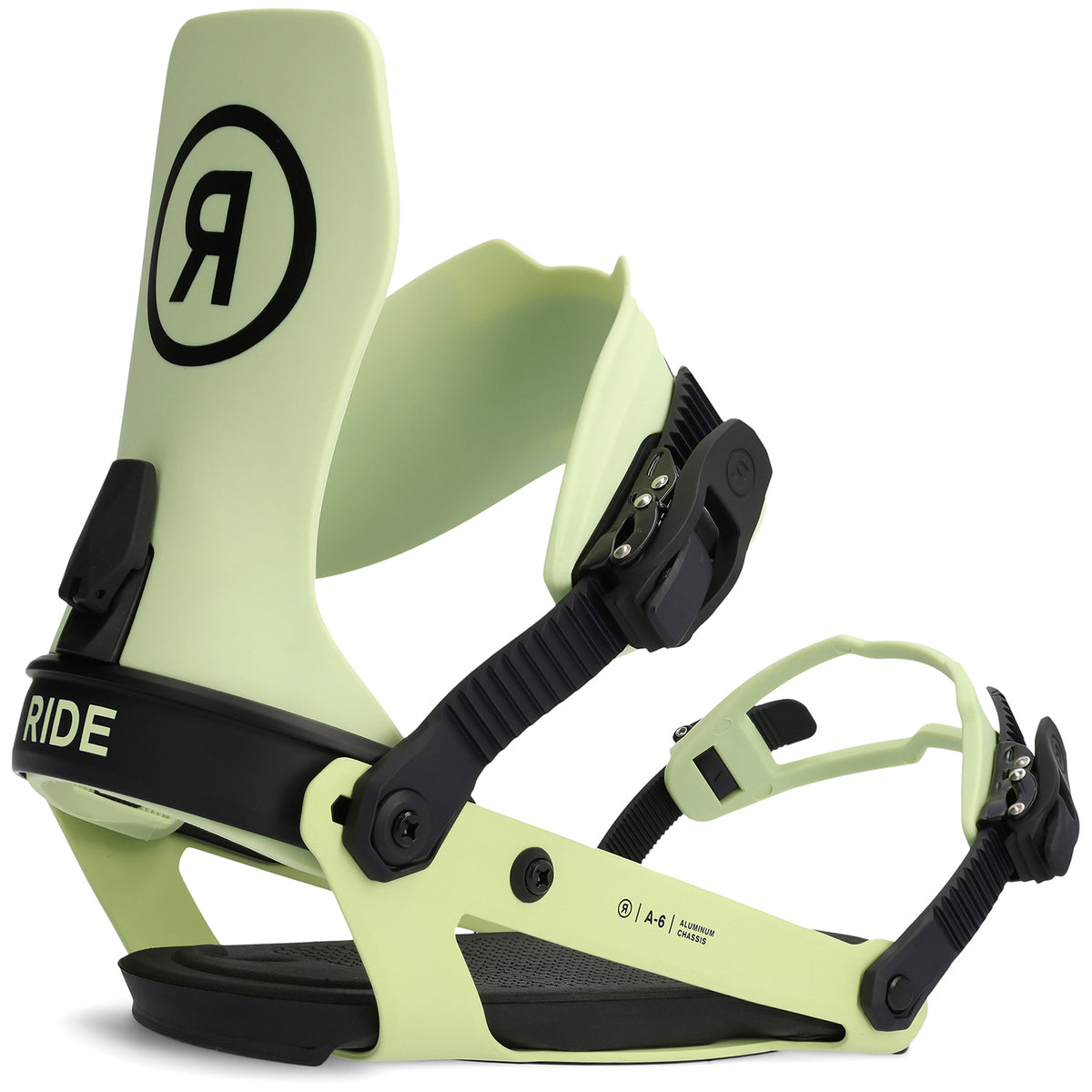 Ride A-6 Snowboard Bindings 2023 Lime