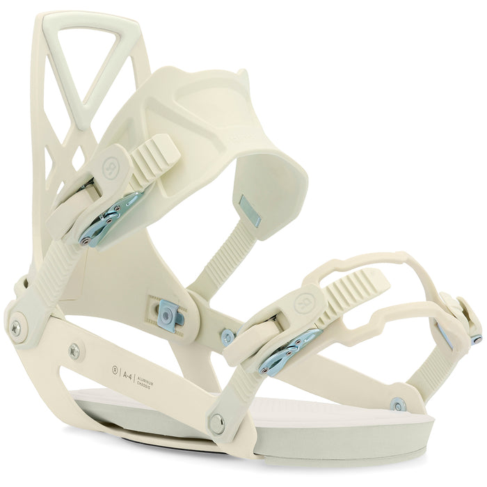 Ride A-4 Snowboard Bindings Bone