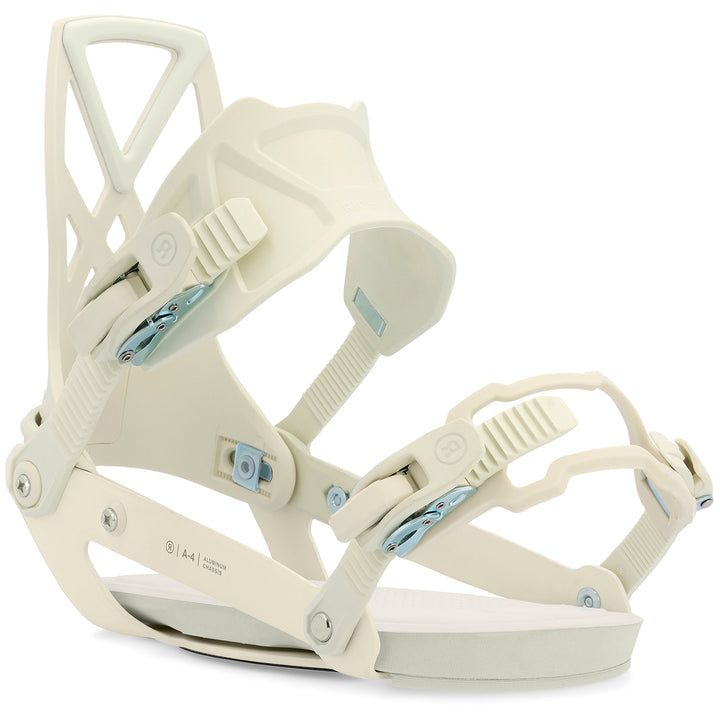 Ride A-4 Snowboard Bindings Bone