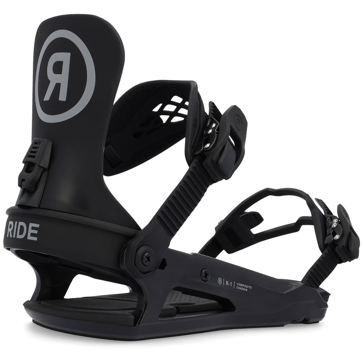 Ride K-1 Snowboard Bindings - Kids'  Black