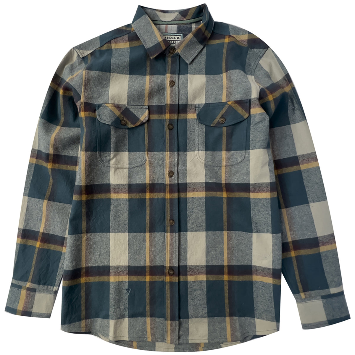 Vissla Creator Eco Long-Sleeve Flannel - Men's Deep Water