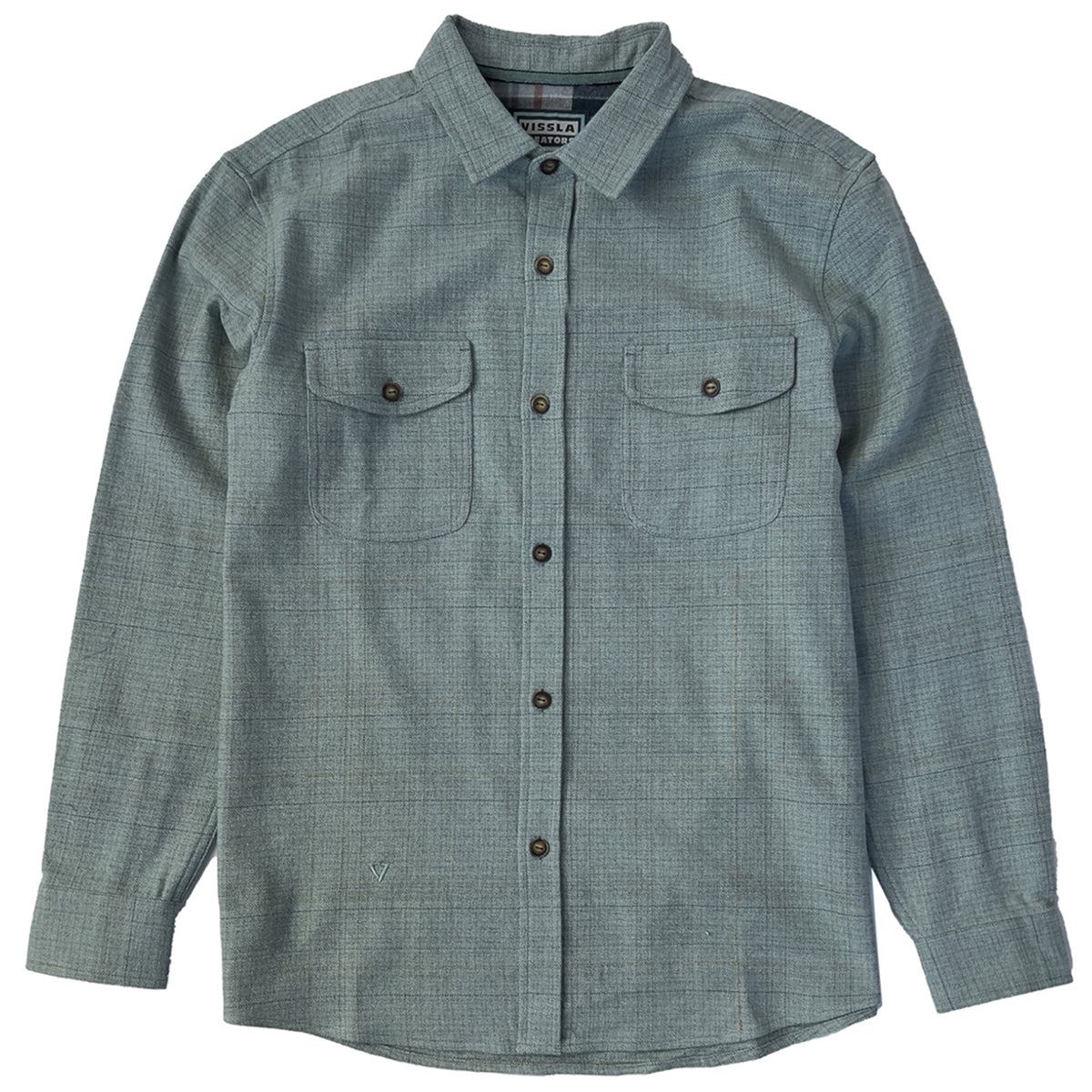 Vissla Creator Norte Eco Long-Sleeve Flannel - Men's Smokey Jade