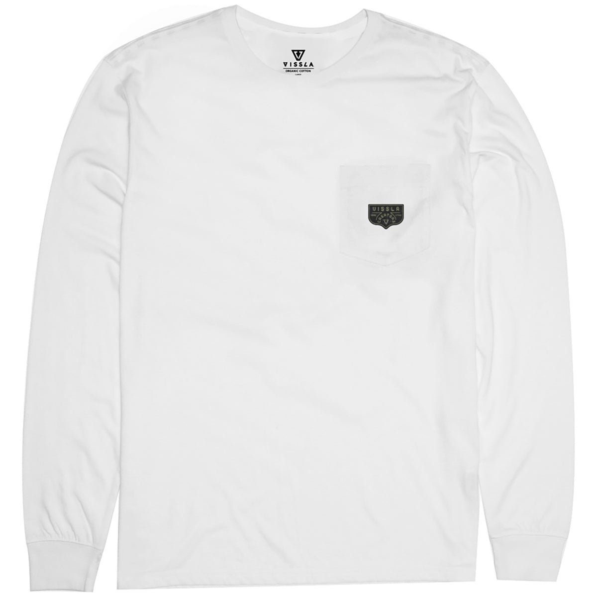 Vissla Brotherhood Premium Long-Sleeve Pocket T-Shirt - Men's White