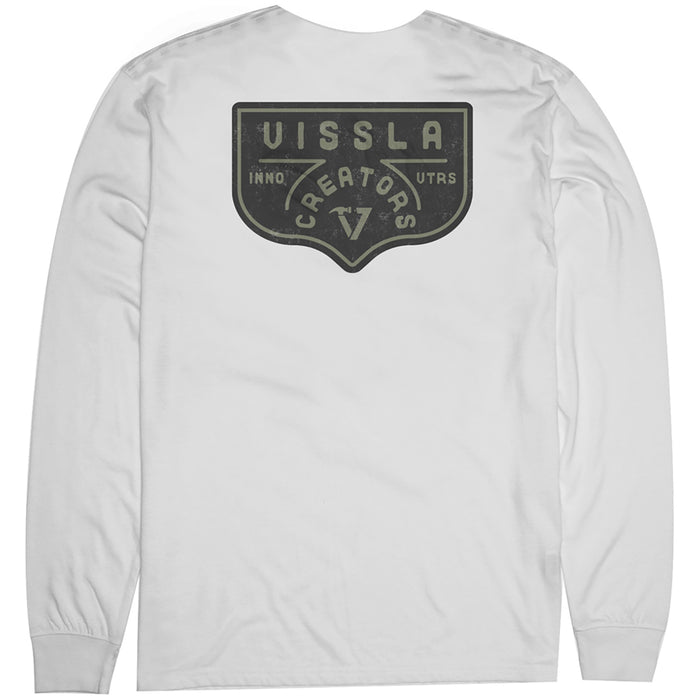 Vissla Brotherhood Premium Long-Sleeve Pocket T-Shirt - Men's White