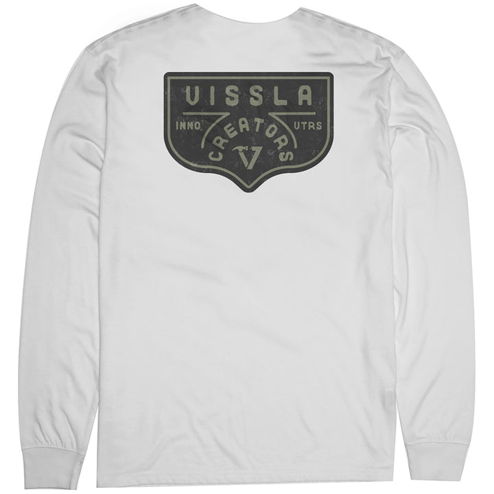 Vissla Brotherhood Premium Long-Sleeve Pocket T-Shirt - Men's White