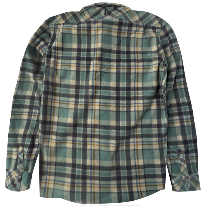 Vissla Eco-Zy Long-Sleeve Polar Flannel - Men's Smokey Jade