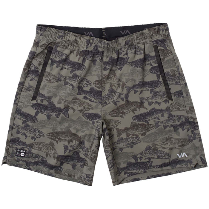 RVCA Ben Horton Yogger Stretch Shorts - Men's Horton Fish Camo Beetle
