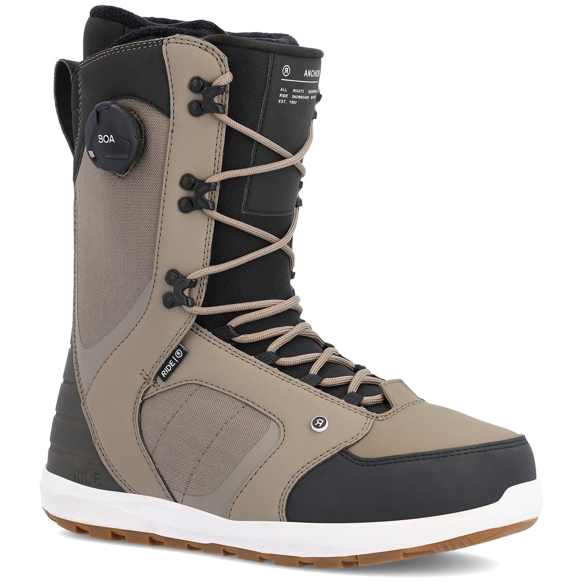 Ride Anchor Snowboard Boots 2023 Khaki