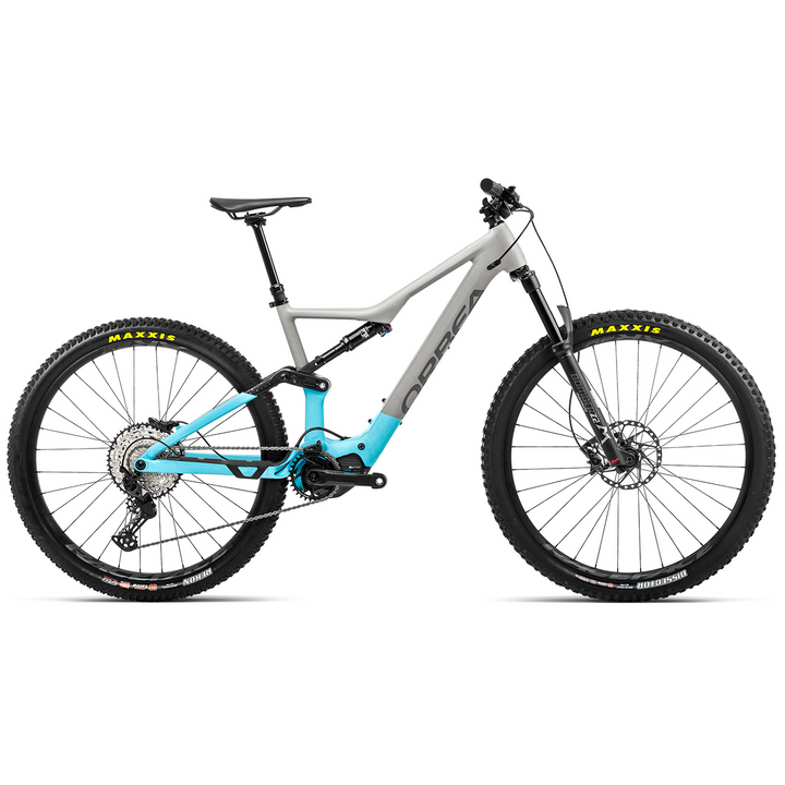 Orbea Rise H30 E-Mountain Bike 2022 Mouse Grey/Sky Blue