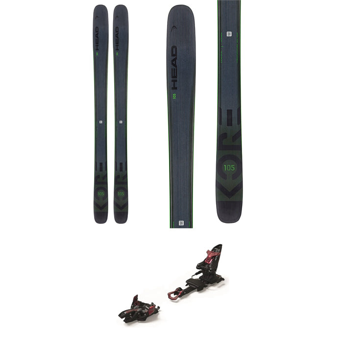 Head Kore 105 Skis + Marker Kingpin 10 Demo Bindings + evo x Pomoca Climbing Skins 2022
