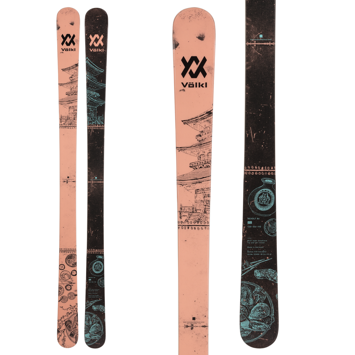 Völkl Revolt 86 Temple Skis 2023