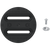 Union 3 Hole Disk Set  Black