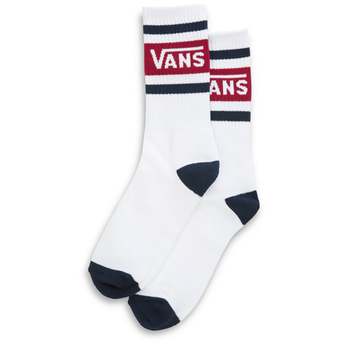 Vans Drop V Crew socks Biking Red/Dress Blues