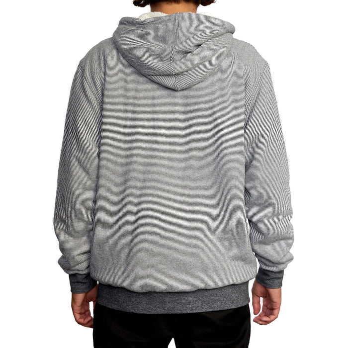 RVCA Cannon Sherpa Zip Hoodie - Men's Silver Bleach