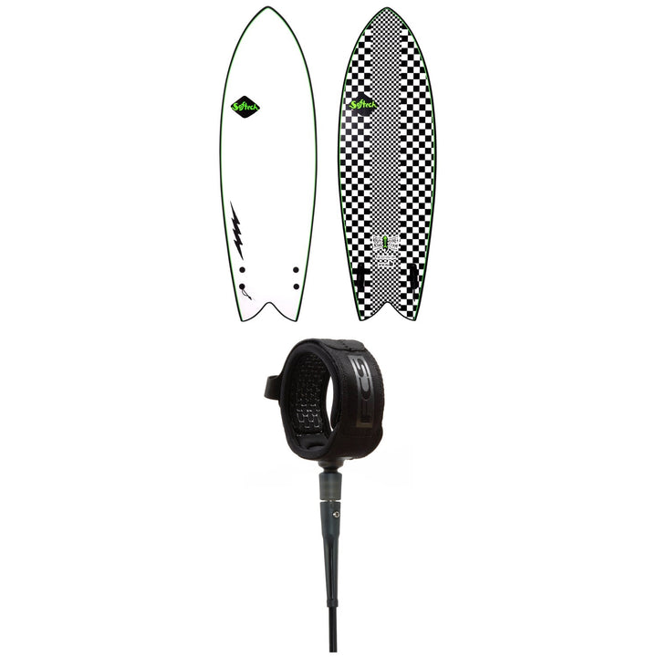 Softech Kyuss Fish FCS II 5'8" Surfboard + FCS 6' All Around Essential Leash