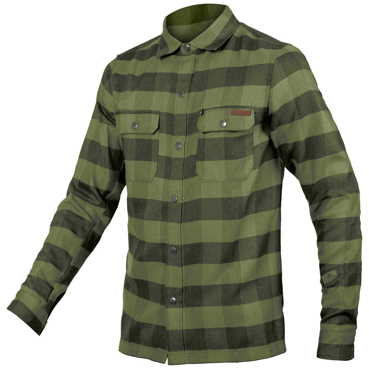 Endura Hummvee Flannel Shirt Bottle Green