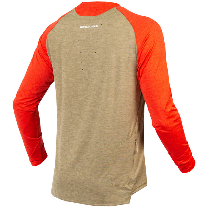 Endura SingleTrack Long Sleeve Jersey Mushroom