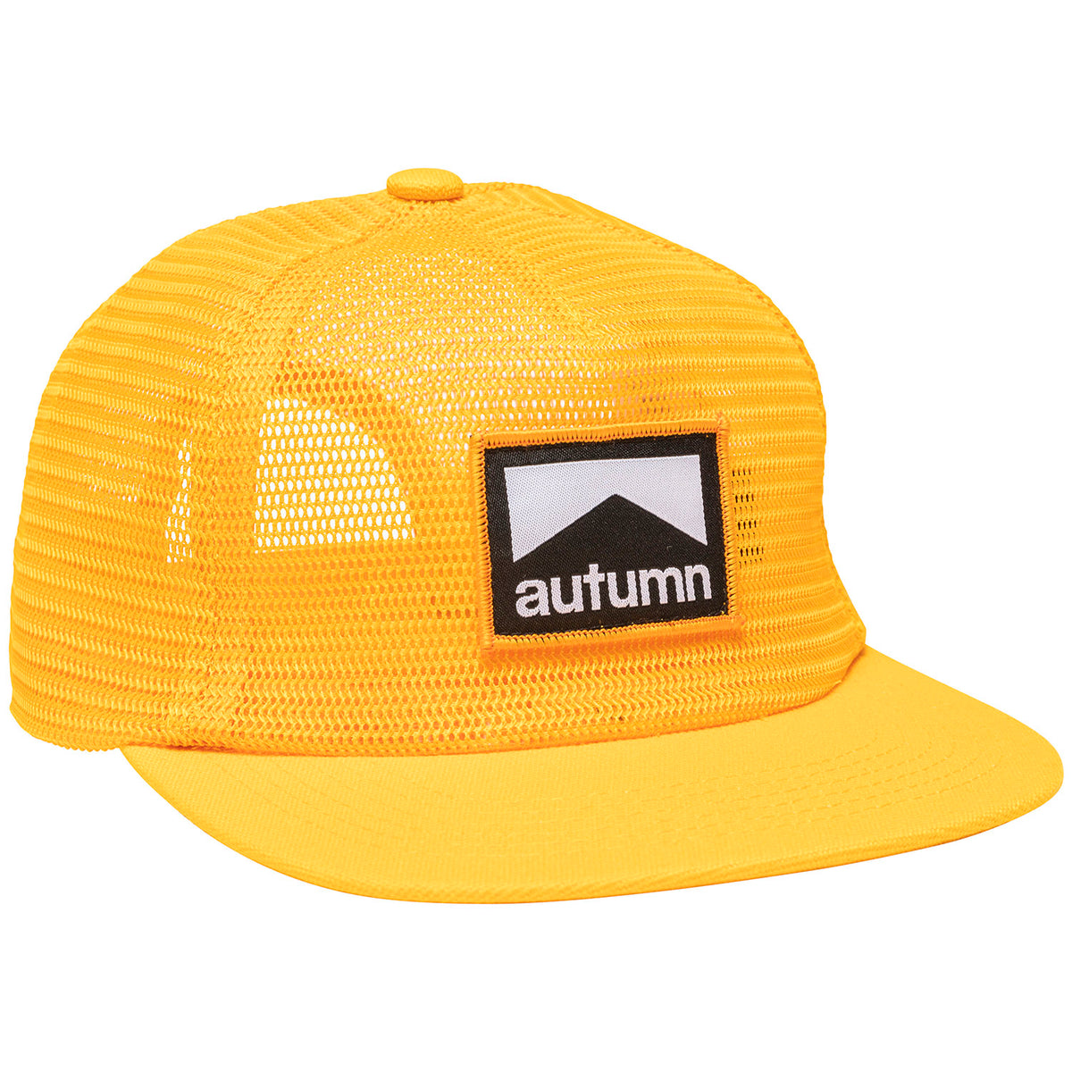 Autumn 5 Panel Snapback-Full Mesh Hat Gold
