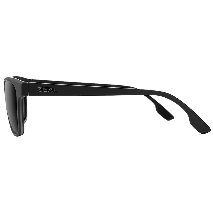 Zeal Avon Sunglasses Matte Black/Dark Grey