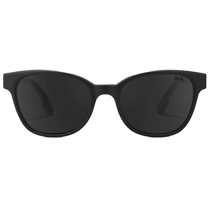 Zeal Avon Sunglasses Matte Black/Dark Grey