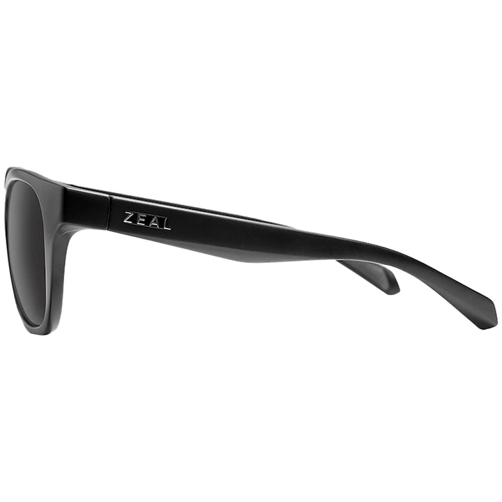 Zeal Windsor Sunglasses Matte Black/Dark Grey